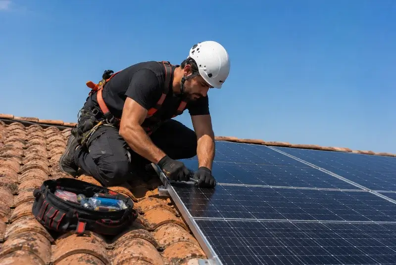 Maintenance et monitoring de panneaux solaires à Saint-Étienne-de-Crossey