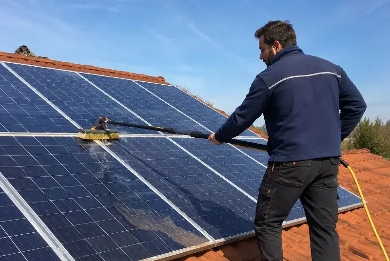 Nettoyage et entretien de panneaux solaires à Saint-Étienne-de-Crossey